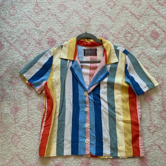 Reformation Palma Rainbow Button Down - Picture 2 of 5
